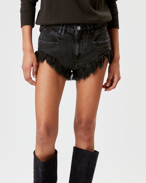Pantalones cortos eneidao Woman Negro lavado 4