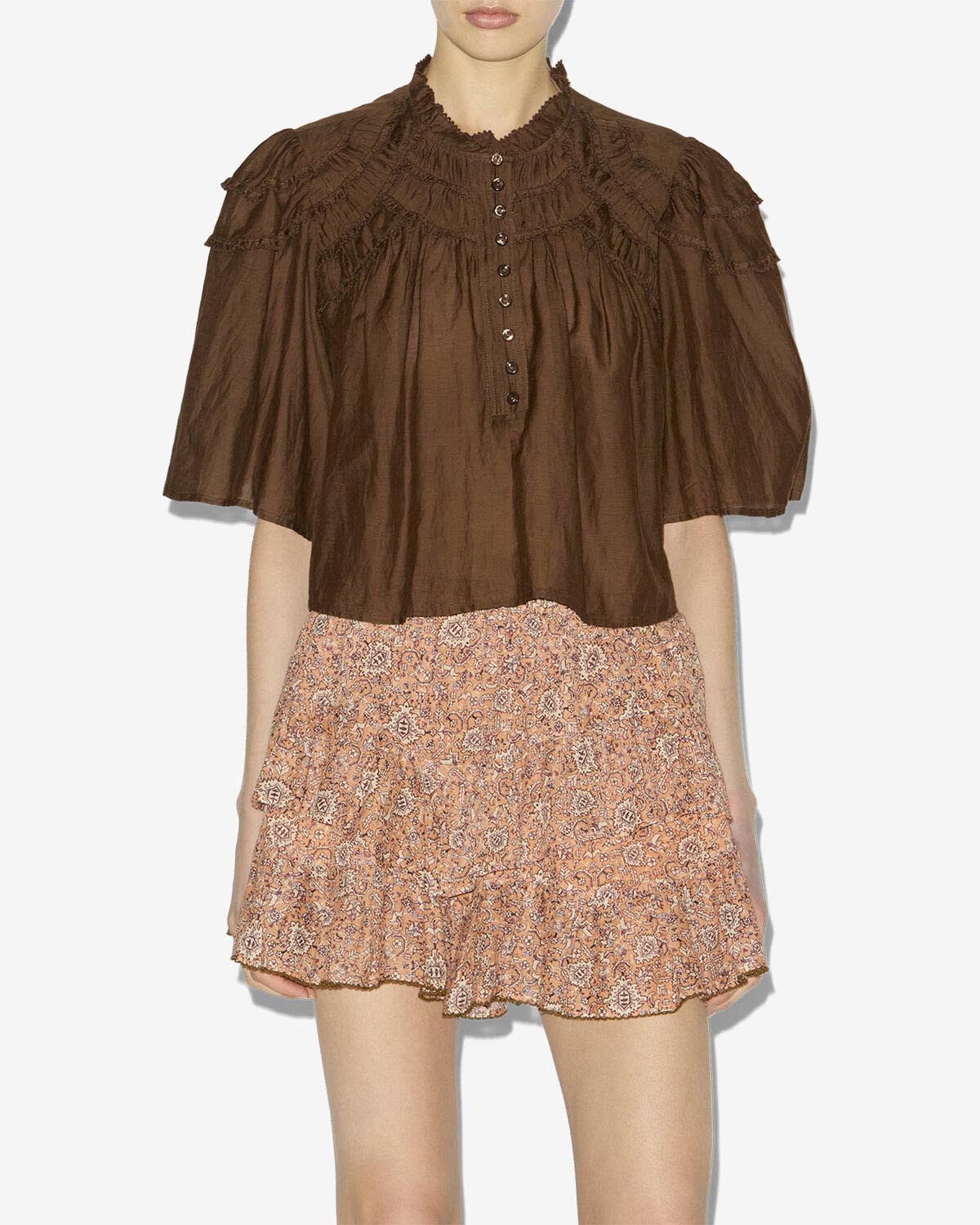 Top carmen Woman Dark khaki 4