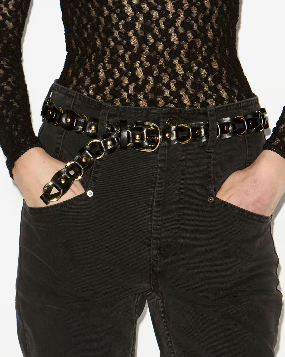 Bali ベルト Woman Black and gold 7