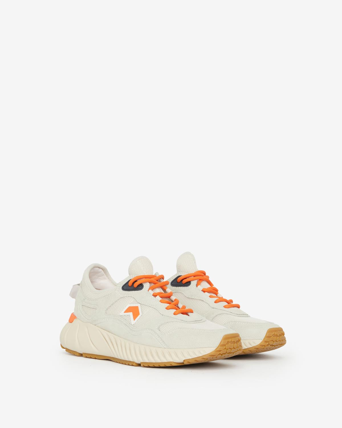 Ewie sneakers Woman Ecru-orange 2
