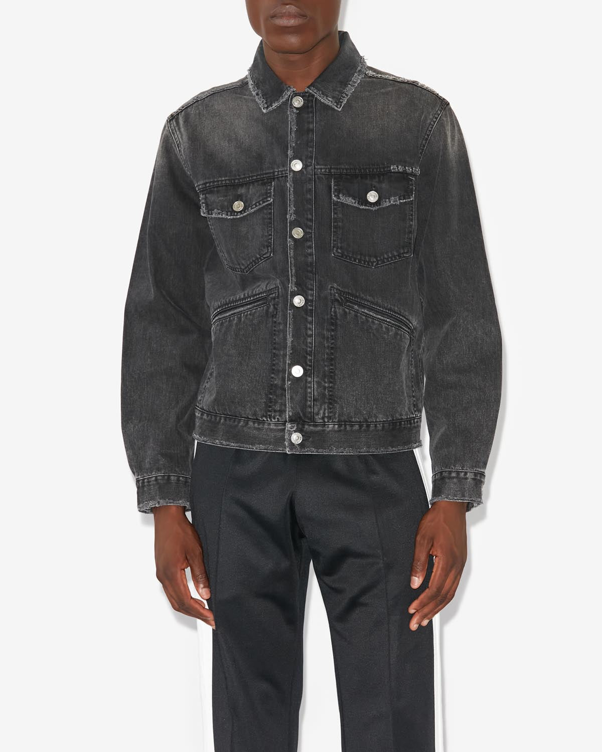Chaqueta jango Man Negro lavado 4