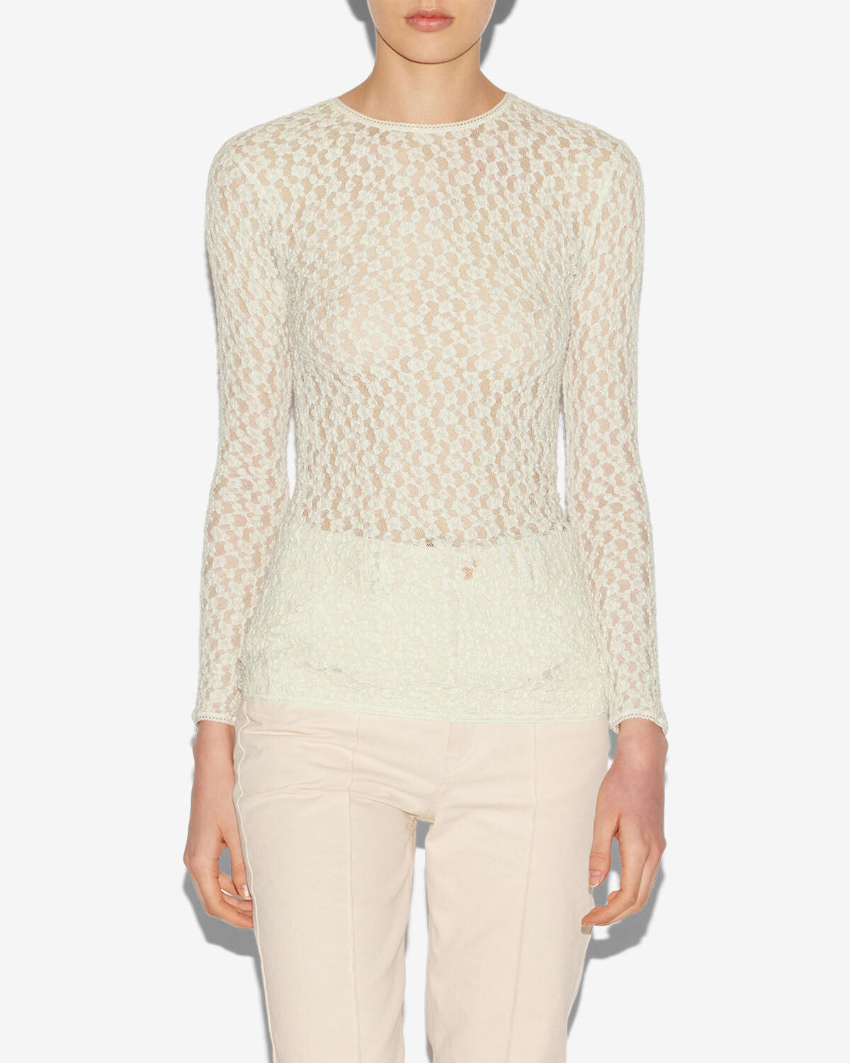 Gaelle top Woman Ecru 4