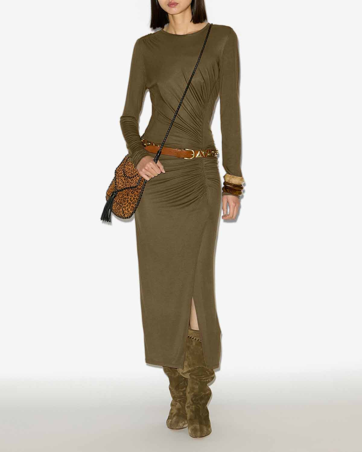 Jelina ドレス Woman カーキ 4