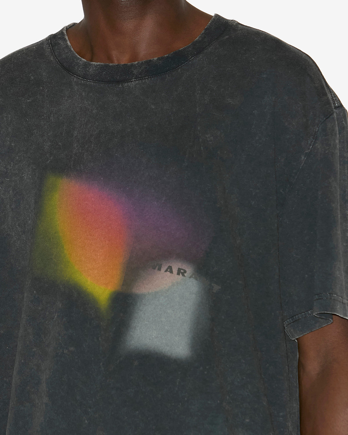 T-shirt hugo Man Noir délavé 4