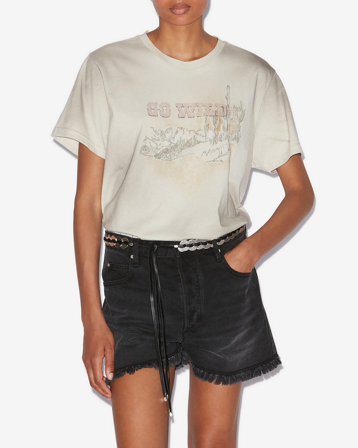T-shirt zaof Woman Beige 4